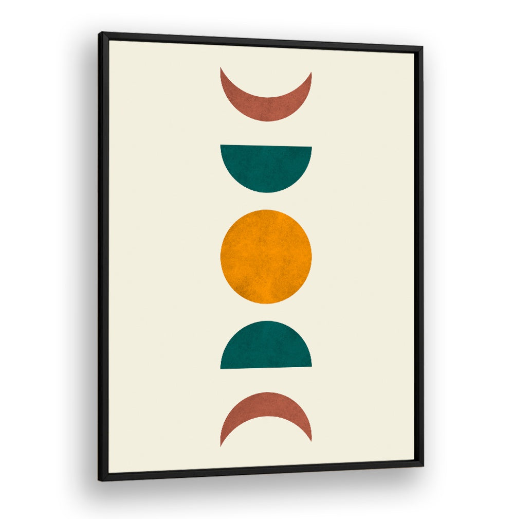 Stylish MOON PHASES II, BOHO ART PAINTINGS showcase lunar cycles in a modern design, perfect for any decor.