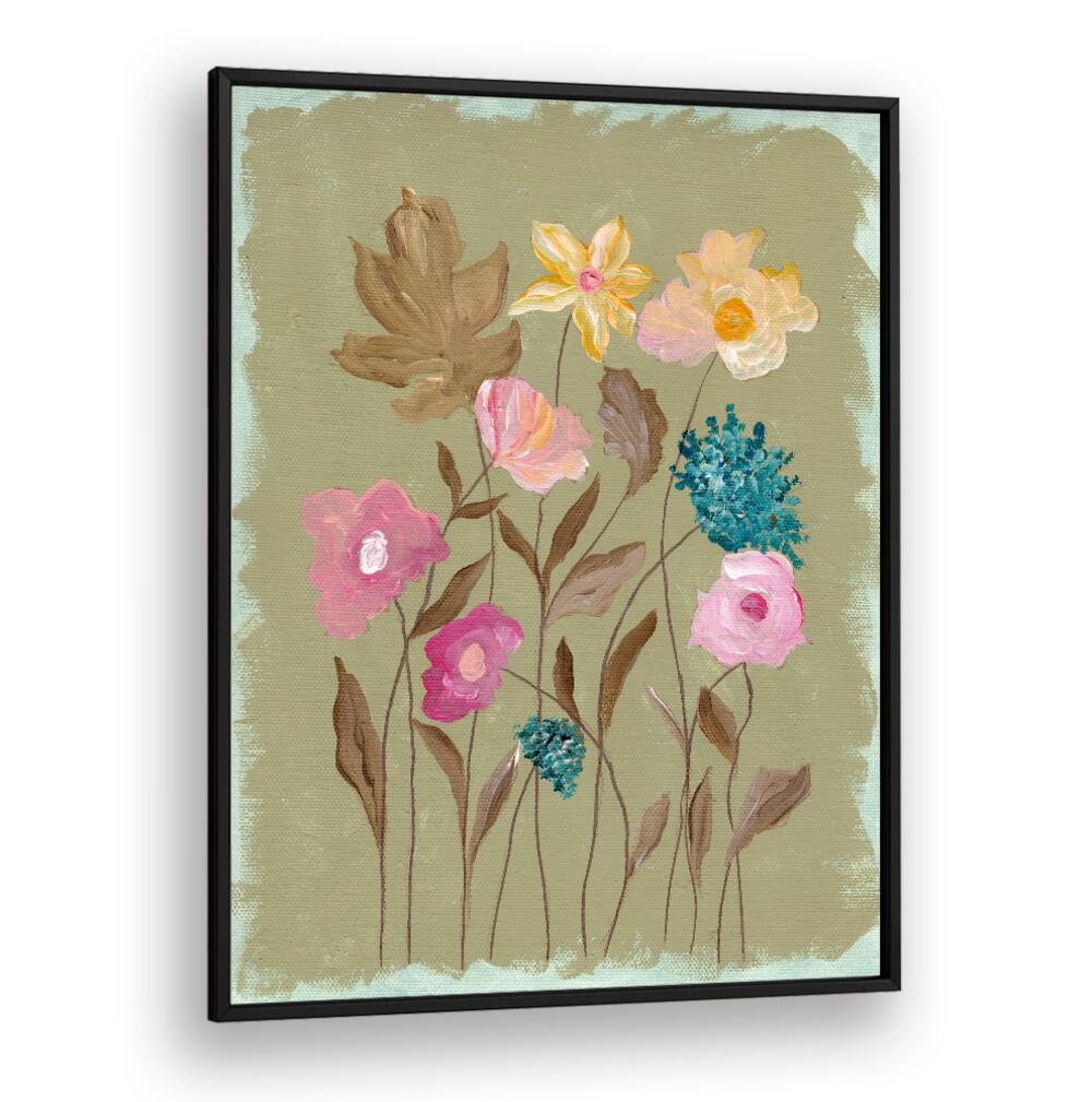 BLUSH IN BLOOM II , FLORAL FLOWER PAINTINGS