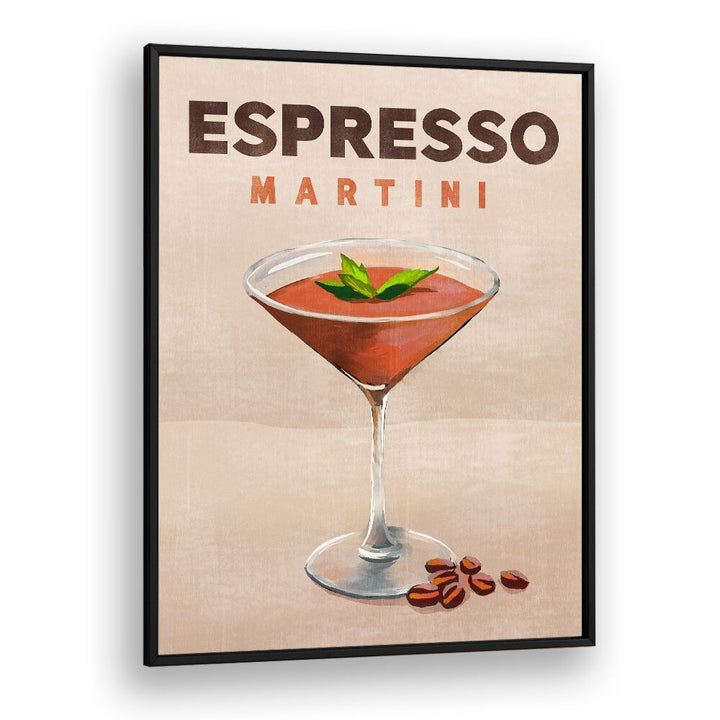 Stylish ESPRESSO MARTINI, BAR art print perfect for transforming your café space into a chic nightlife experience.