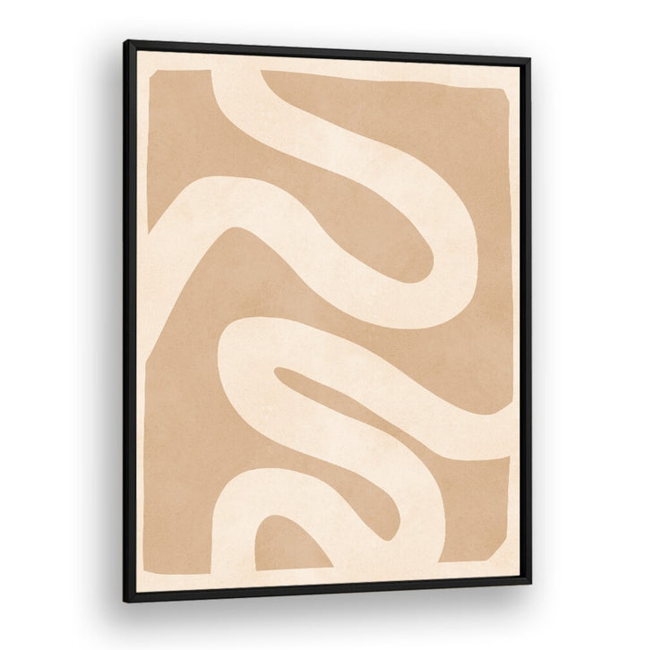 Minimalist design featuring seamless curves in neutral tones, showcasing EXPRESSIVE LINES V, ABSTRACT PAINTINGS.