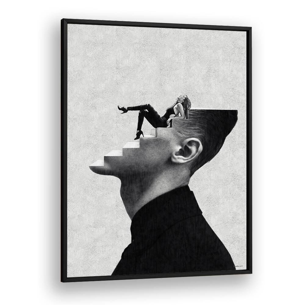 Surreal art print "It's a Woman's World" by Underdott, blending imagination and creativity in a striking design.