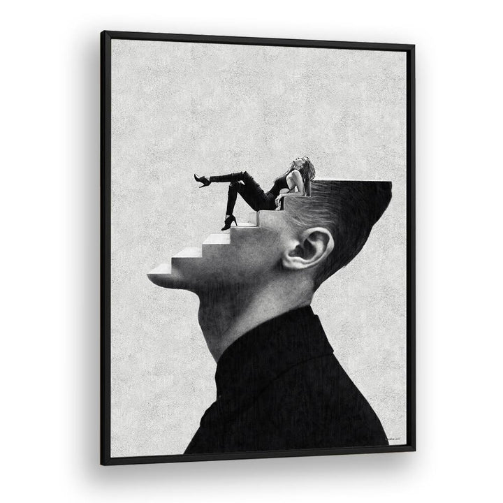 Surreal art print "It's a Woman's World" by Underdott, blending imagination and creativity in a striking design.