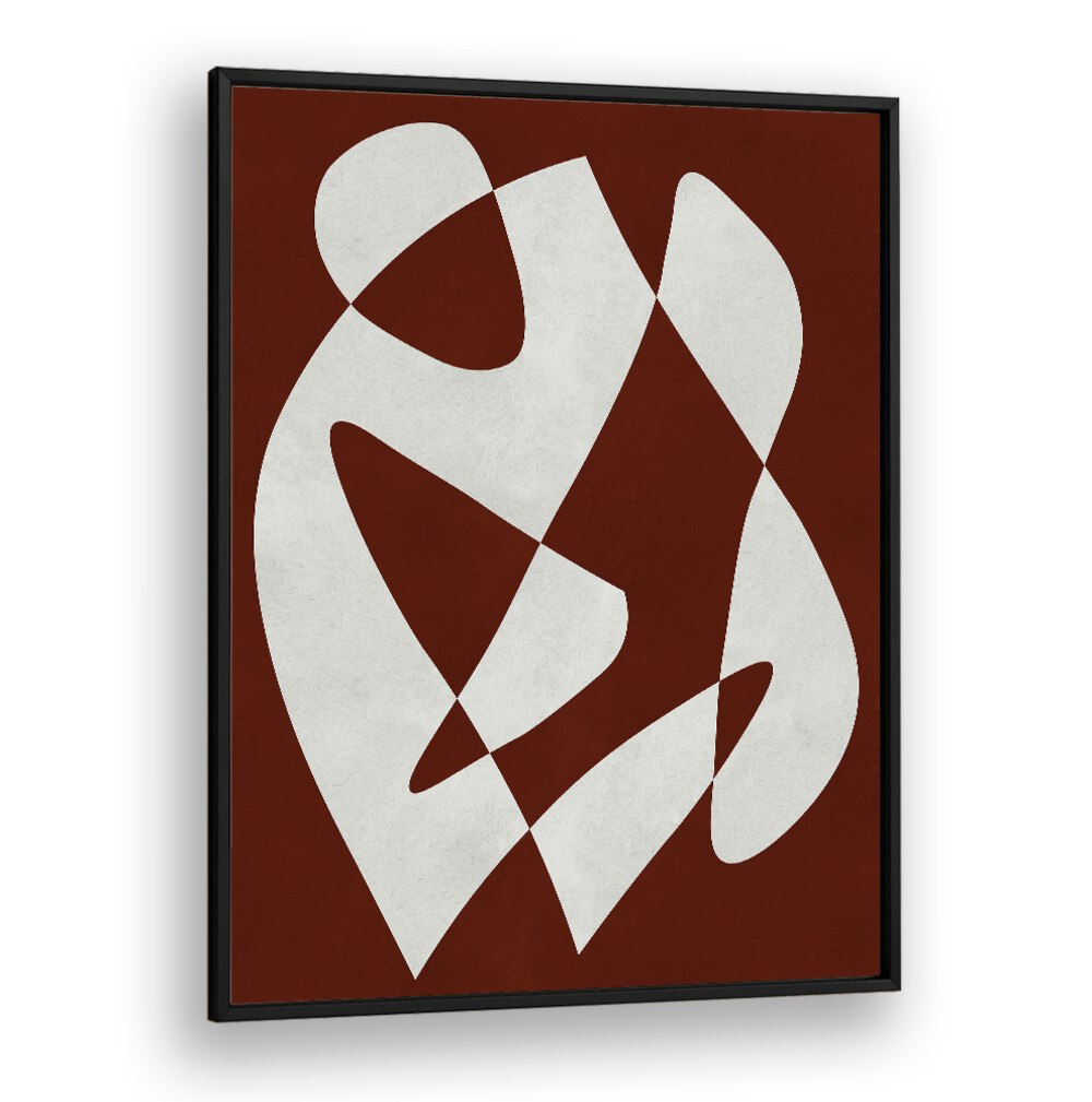 Geometric MODERN SHAPES, ABSTRACT PAINTINGS in earthy tones, perfect for contemporary home decor.