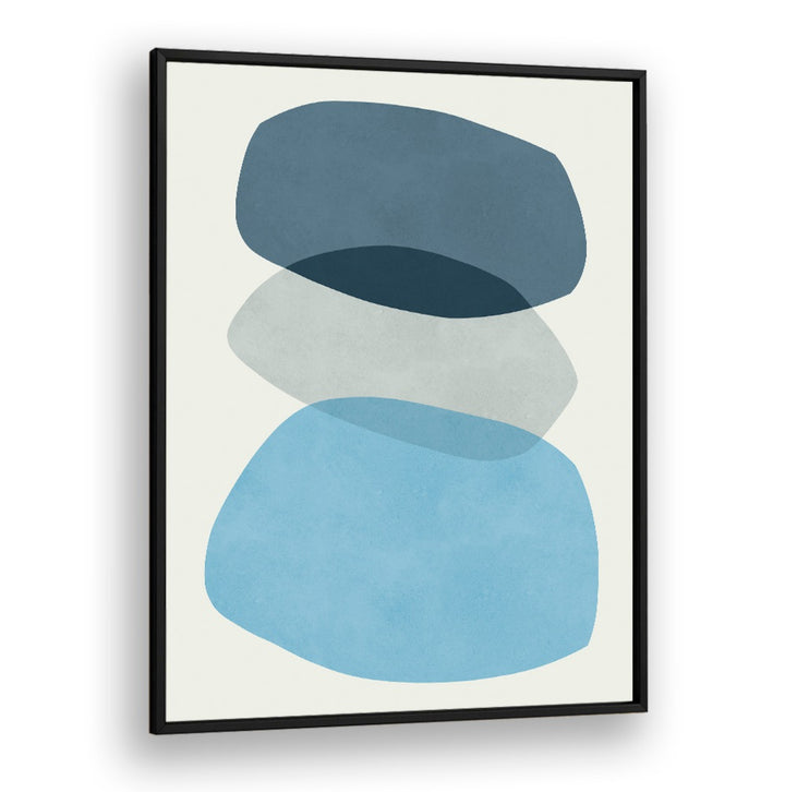 Stylish ROCK OVERLAY, ABSTRACT PAINTINGS featuring soft blue tones, perfect for enhancing modern outdoor spaces.