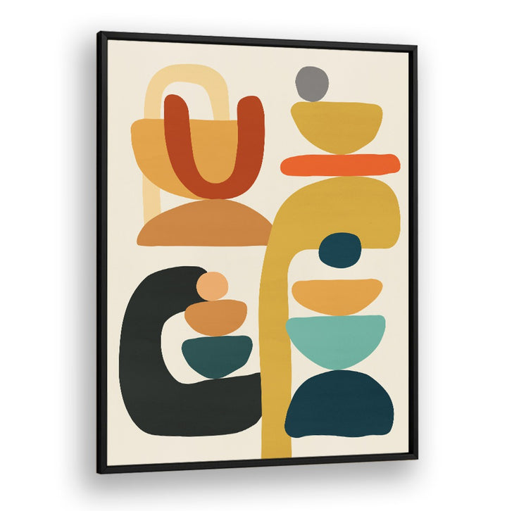Colorful abstract design featuring organic shapes in the ORGANIC III, BOHO ART PAINTINGS collection for a modern touch.