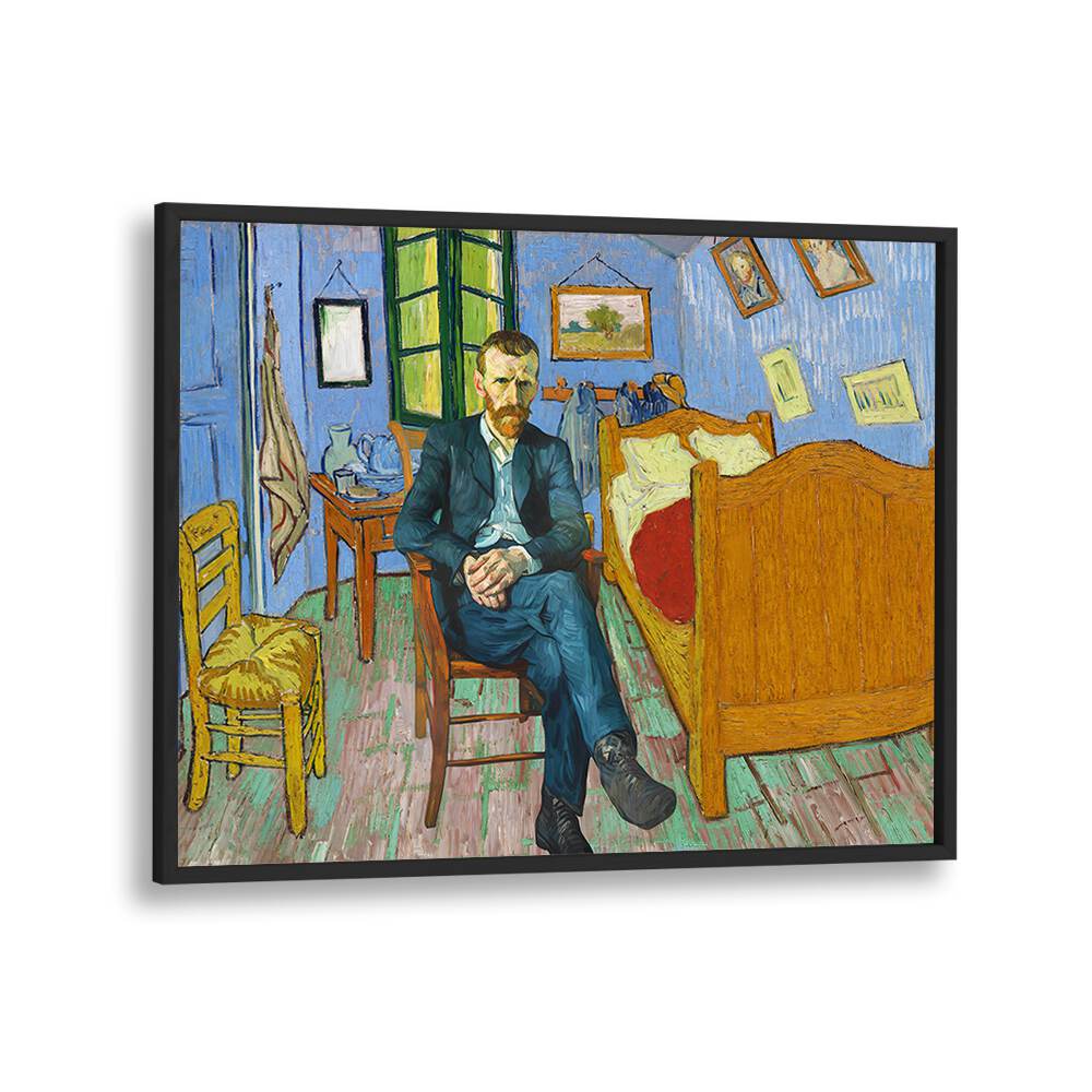 VINCENT'S ROOM, ALTERED ART PRINTS by Dikhotomy showcases a vibrant tribute to Van Gogh's iconic style.