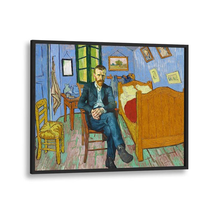 VINCENT'S ROOM, ALTERED ART PRINTS by Dikhotomy showcases a vibrant tribute to Van Gogh's iconic style.