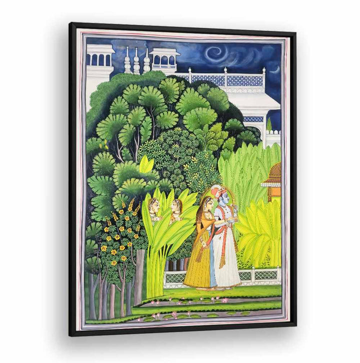 Exquisite RADHA KRISHNA, INDIAN ART PAINTINGS showcasing divine love, perfect for enriching your living space.