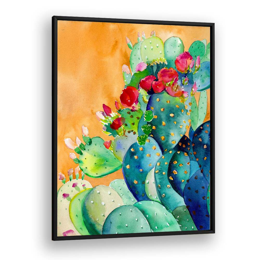 CACTUS GARDEN , FLORAL FLOWER PAINTINGS