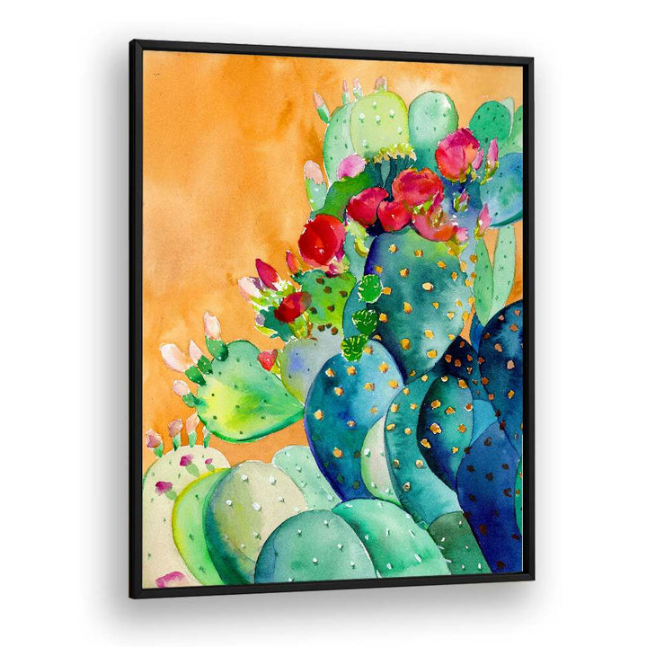 CACTUS GARDEN , FLORAL FLOWER PAINTINGS