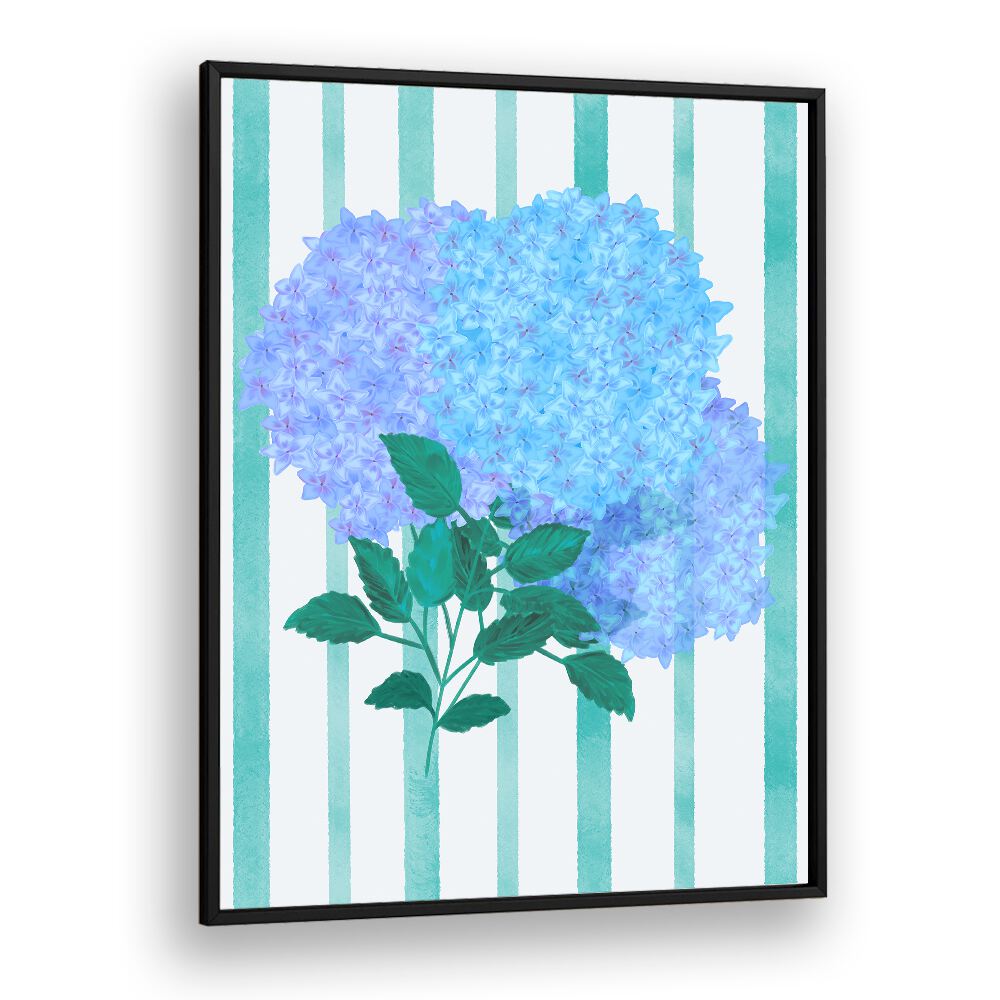 Vibrant BLUE HYDRANGEA, FLORAL FLOWER PAINTINGS enhance any space with tranquility and charm. Perfect for your decor.