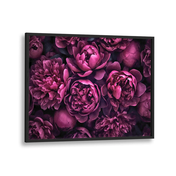 Moody pink flowers in a stunning floral painting by Andrea Haase, perfect for elevating your home decor.