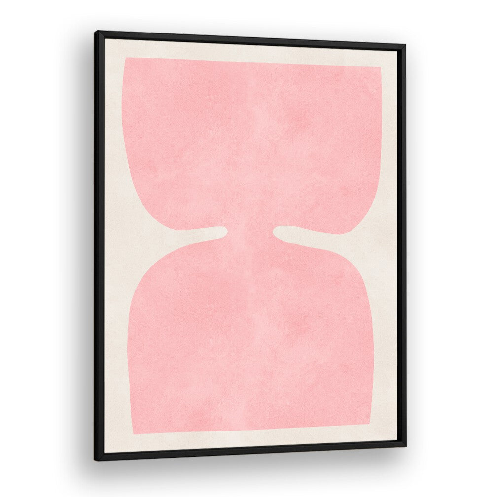 Stylish ORGANIC IV, GEOMETRIC ART PRINTS featuring soft pink shapes, perfect for enhancing any art lover's space.