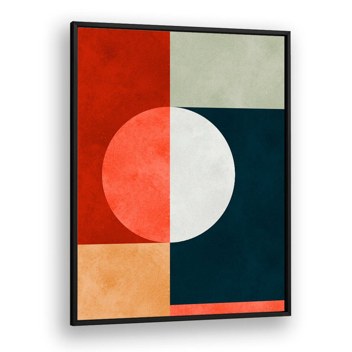 Stylish GEOMETRIC HARMONY V art print features vibrant colors and shapes, ideal for modern decor enthusiasts.