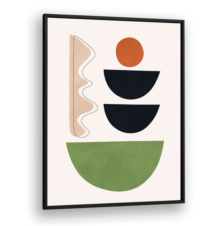 Stylish EXPRESSIVE VII, GEOMETRIC ART PRINTS showcase colorful shapes, perfect for enhancing any artistic space.