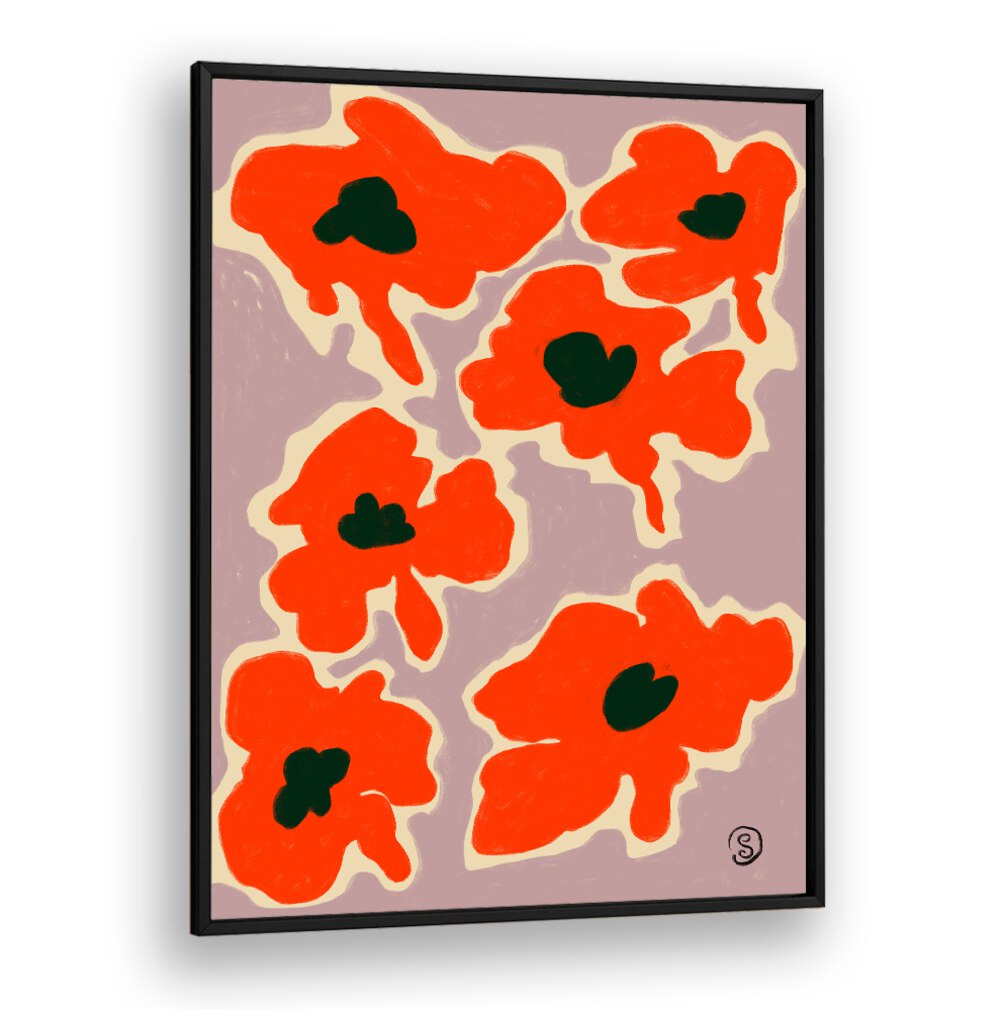 Vibrant POPPY, FLORAL FLOWER PAINTINGS add warmth and elegance to your living space, enhancing any room beautifully.