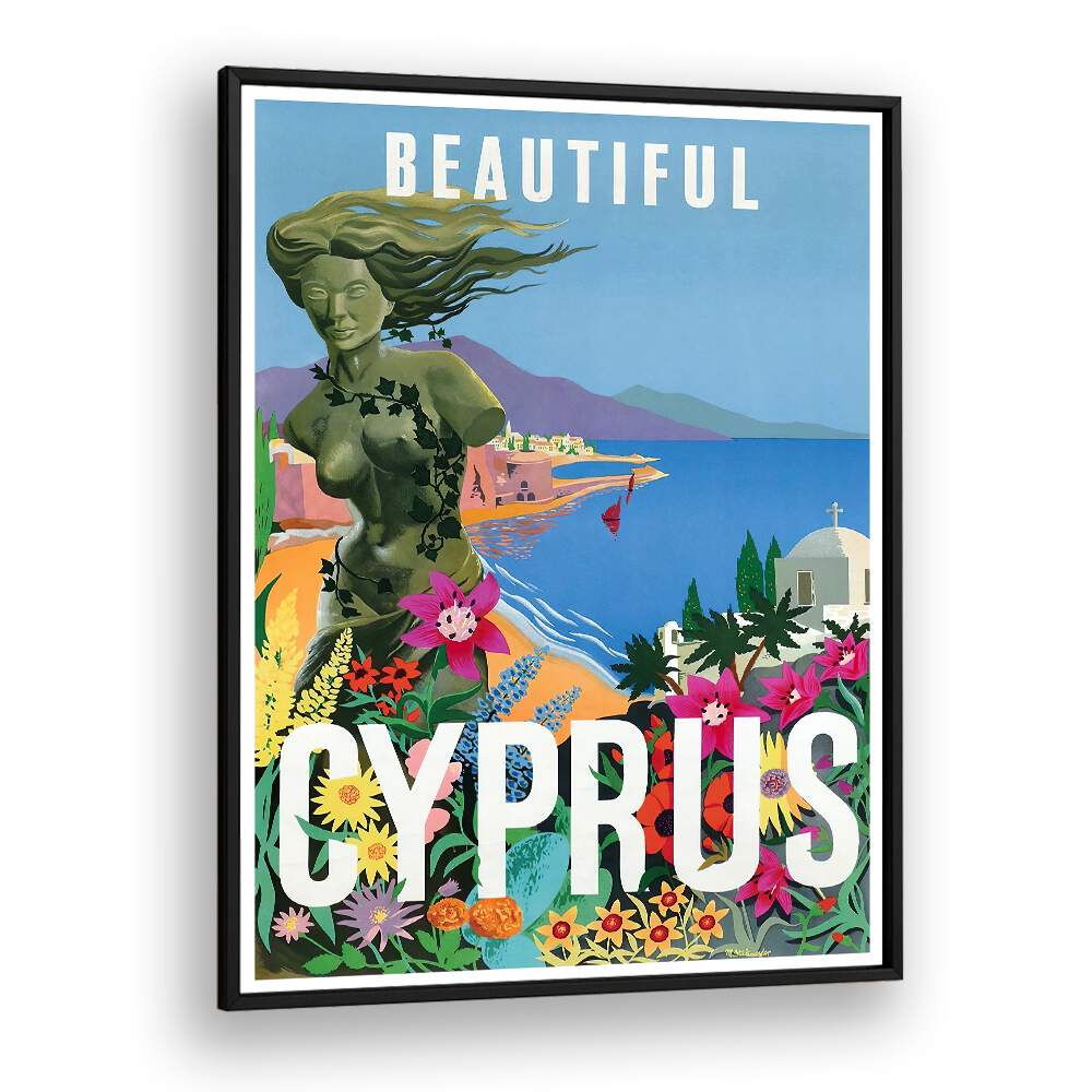Beautifully illustrated CYPRUS, VINTAGE TRAVEL POSTERS showcasing the Mediterranean's enchanting landscapes and culture.