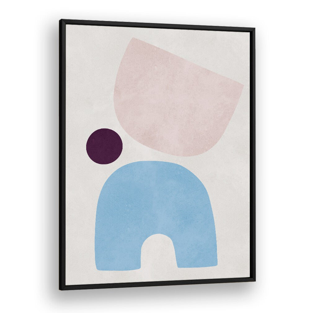 Stylish CURVED SHAPES V, GEOMETRIC ART PRINTS featuring elegant colors and forms for modern decor enhancement.