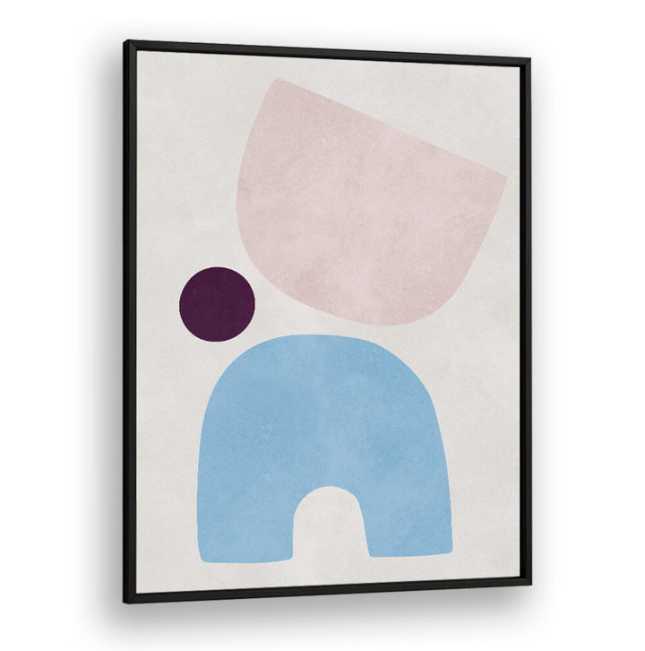 Stylish CURVED SHAPES V, GEOMETRIC ART PRINTS featuring elegant colors and forms for modern decor enhancement.
