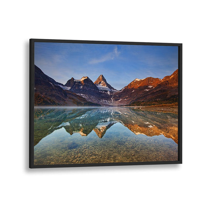 Stunning reflections of mountains over tranquil water in MAGOG LAKE, PHOTOGRAPHY PRINTS for nature lovers.