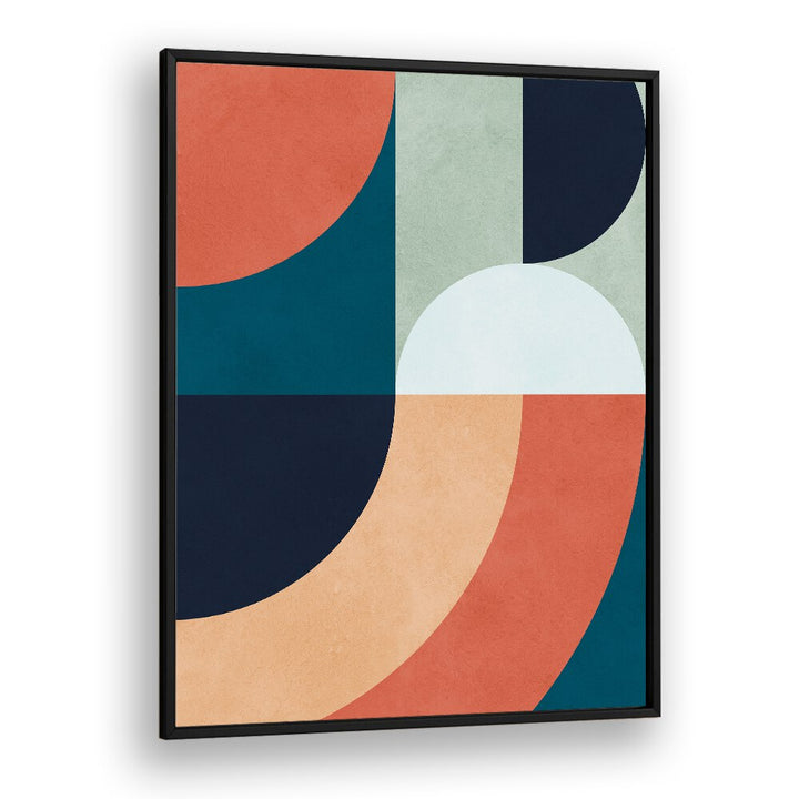 CIRCLES IN HARMONY XIV, GEOMETRIC ART PRINTS showcase a captivating blend of colors and shapes, perfect for any space.