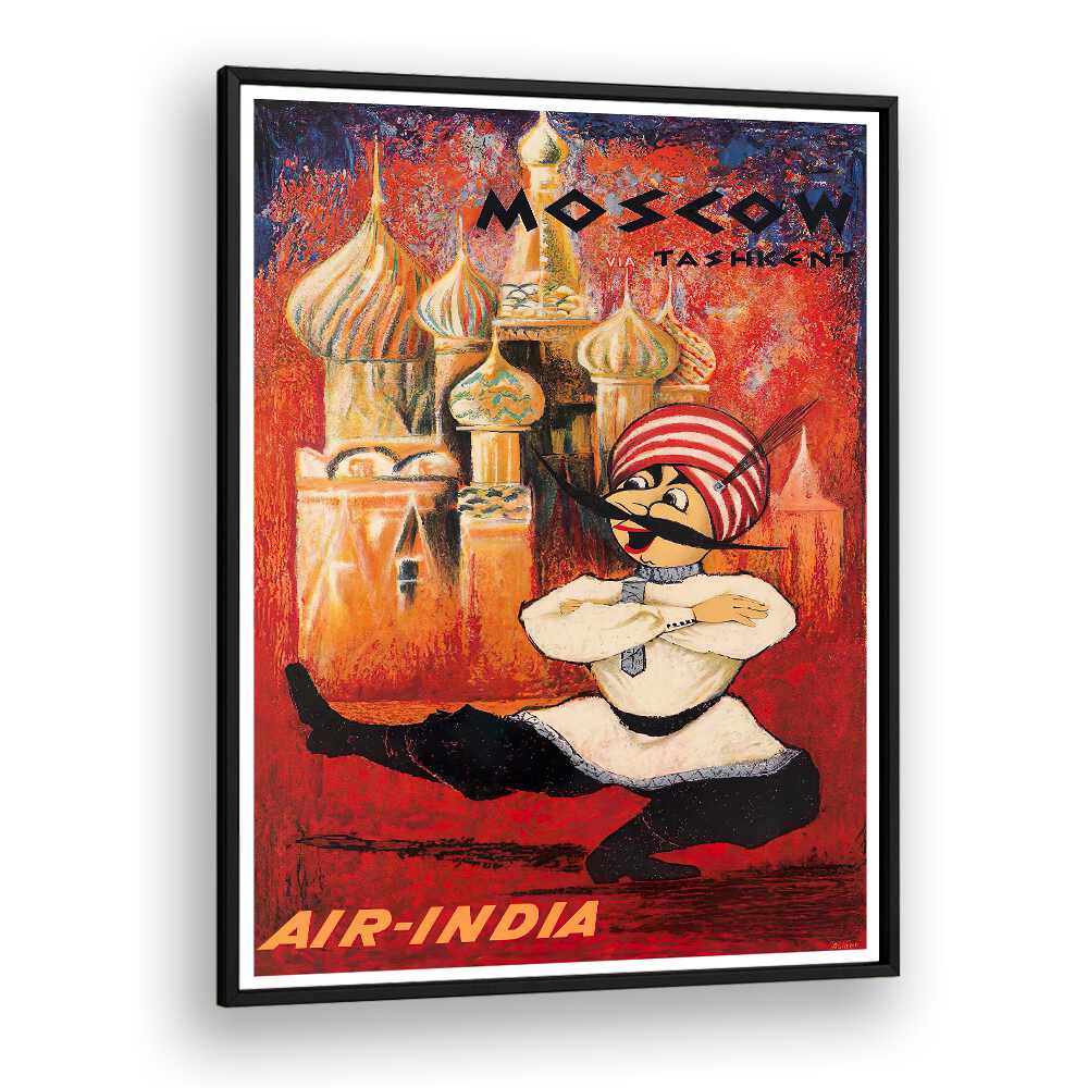 Colorful MOSCOW II, VINTAGE TRAVEL POSTERS showcase the charm and culture of Moscow's landmarks and artistry.