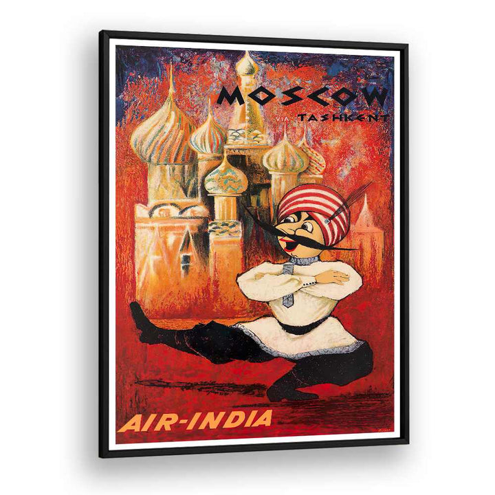 Colorful MOSCOW II, VINTAGE TRAVEL POSTERS showcase the charm and culture of Moscow's landmarks and artistry.