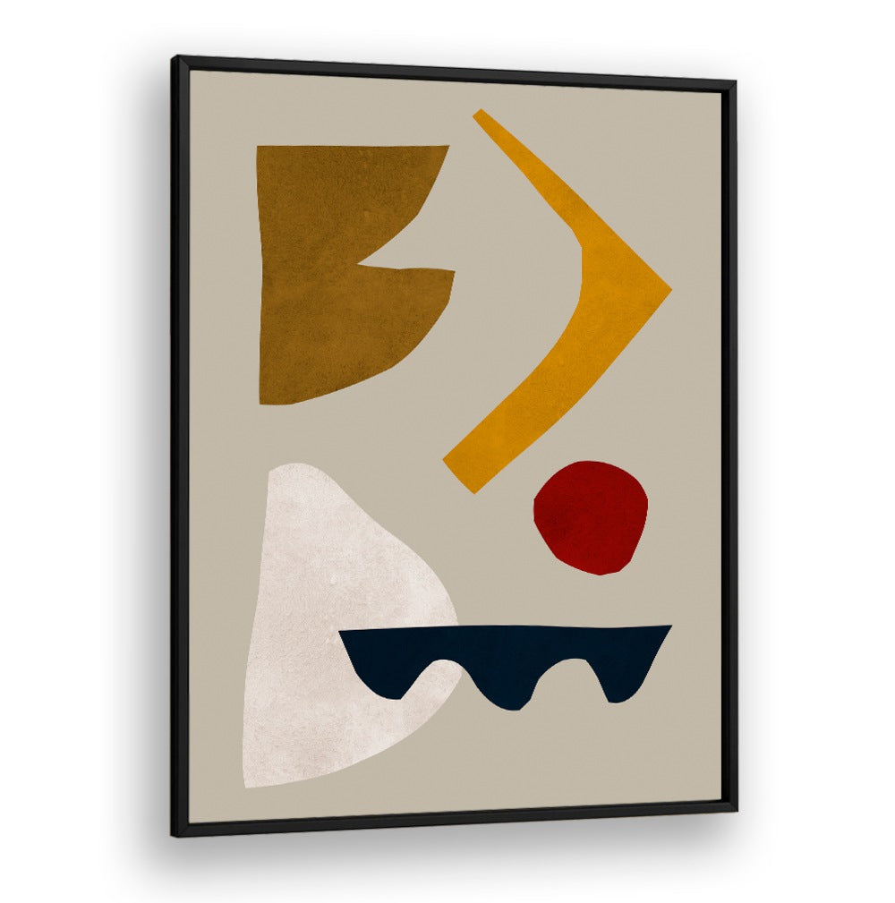 Abstract shapes in warm tones highlight the beauty of EXPRESSIVE III, GEOMETRIC ART PRINTS for creative spaces.