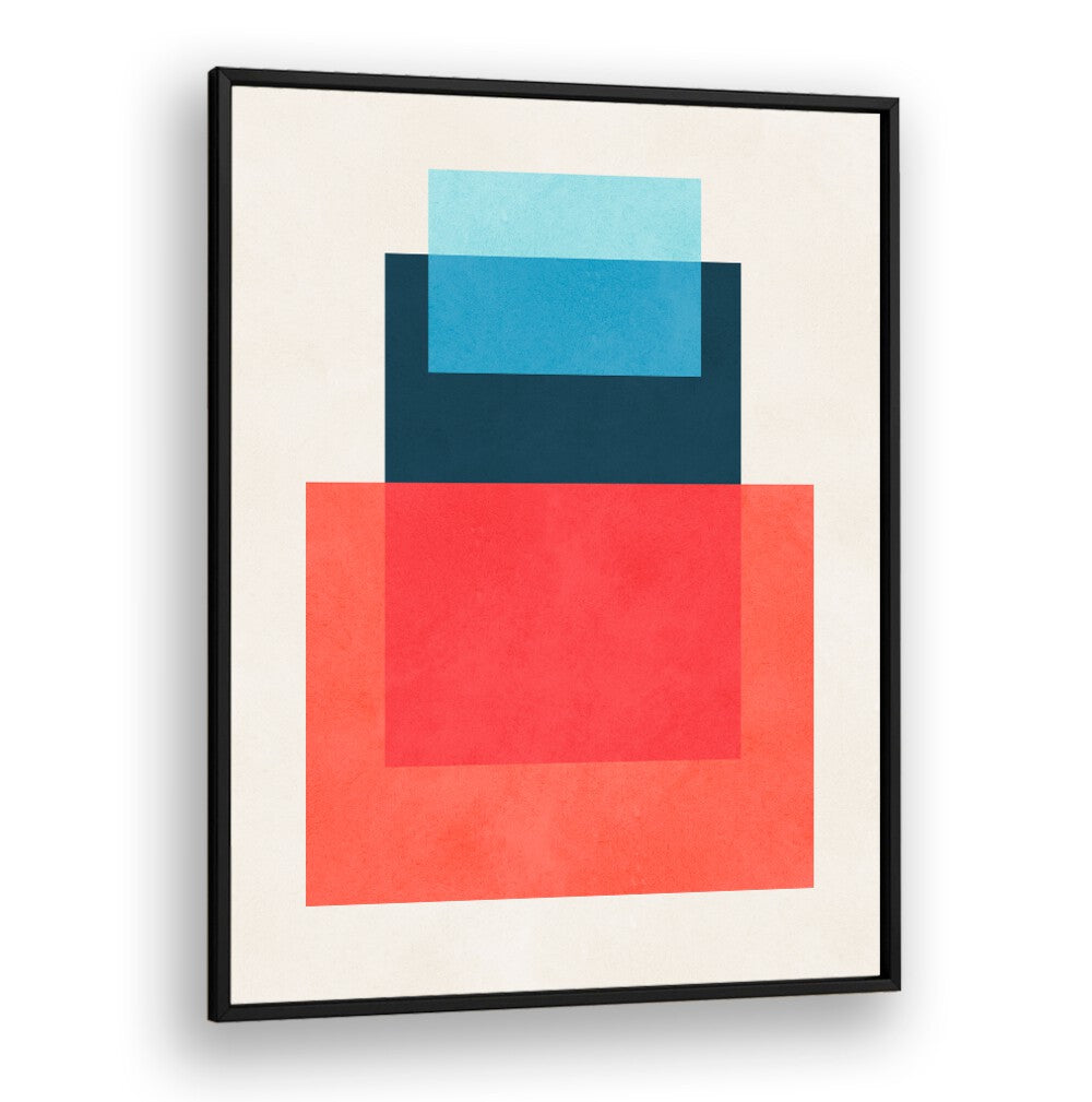 Stunning OVERLAPPING IX, GEOMETRIC ART PRINTS featuring layered geometric shapes in vibrant colors for modern decor.
