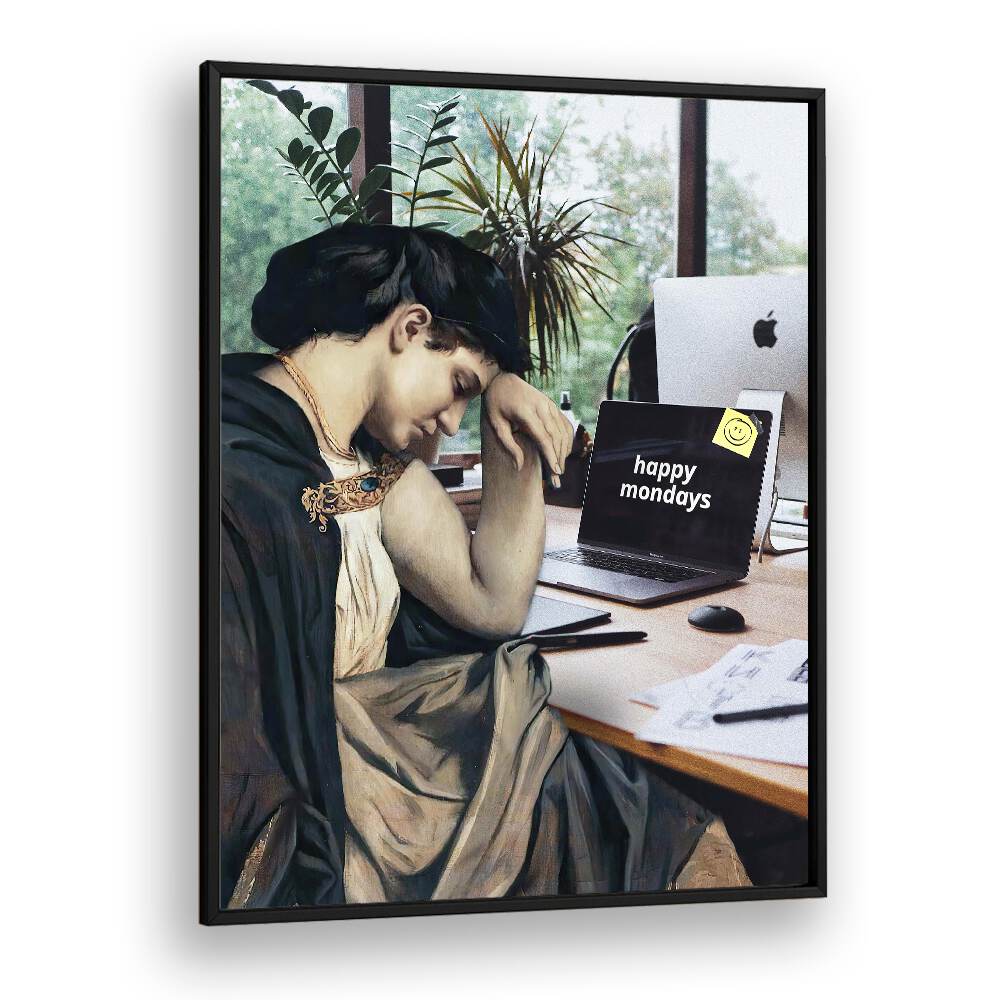 Transform your space with HAPPY MONDAYS, ALTERED ART PRINTS by Dikhotomy, offering vibrant creativity for any decor.