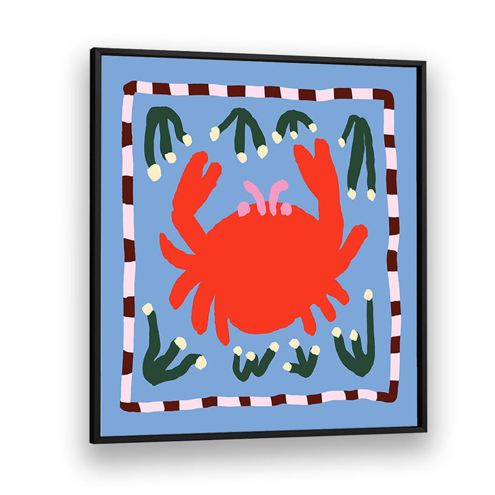 Vibrant CRAB, KITCHEN POSTERS bringing charm to your culinary space, perfect for seafood lovers and home chefs.