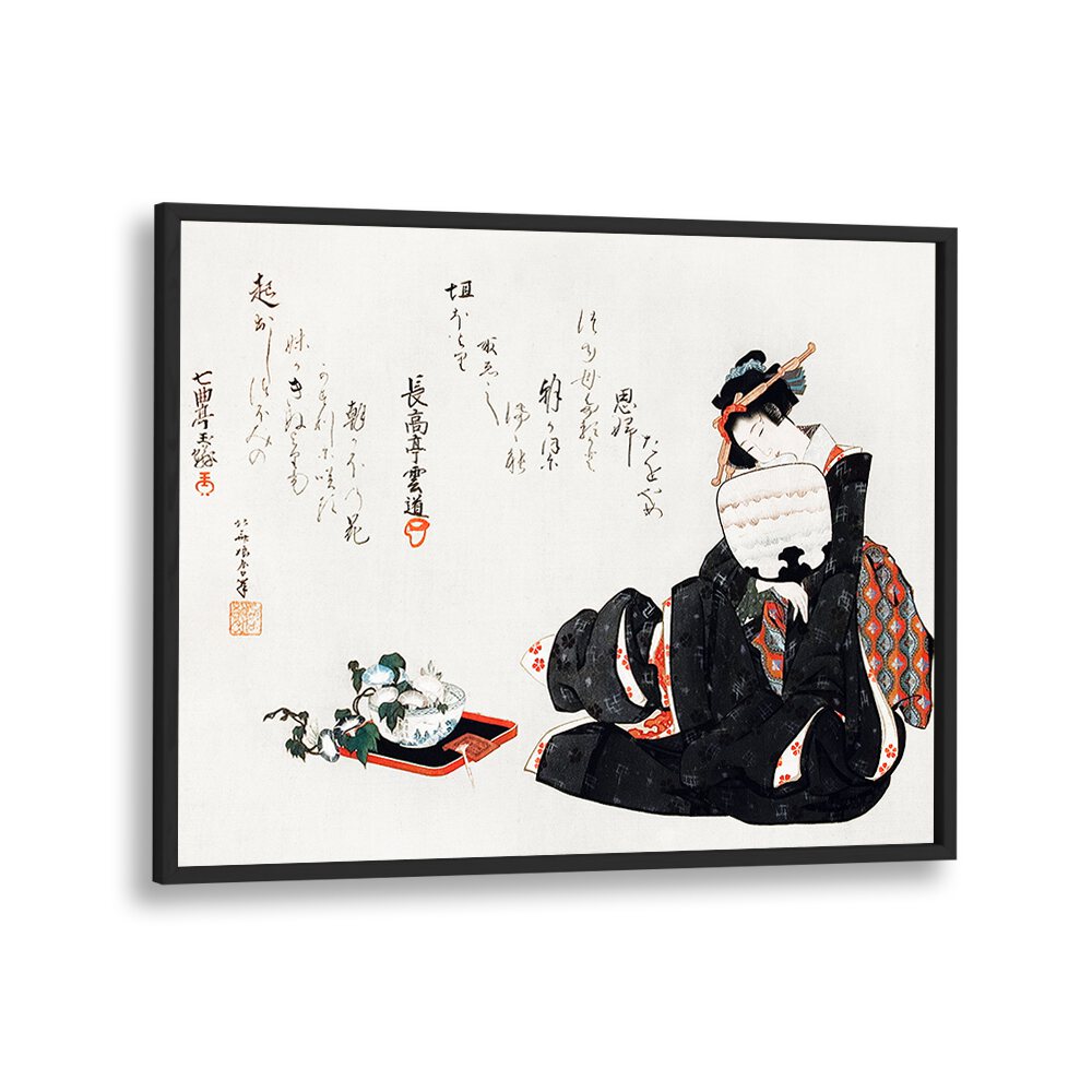 JAPANESE WOMAN III, VINTAGE PAINTINGS