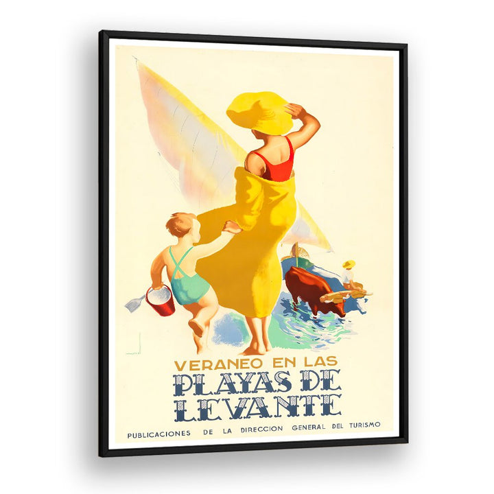Bright and nostalgic VERANEO EN LAS Vintage Travel Posters, showcasing beach scenes and family adventures. Perfect decor!