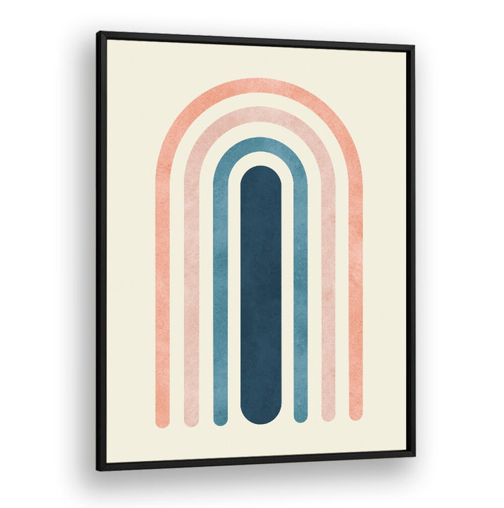Colorful LINES AND ARCS III, BOHO ART PAINTINGS showcase modern design, perfect for enhancing any artistic space.
