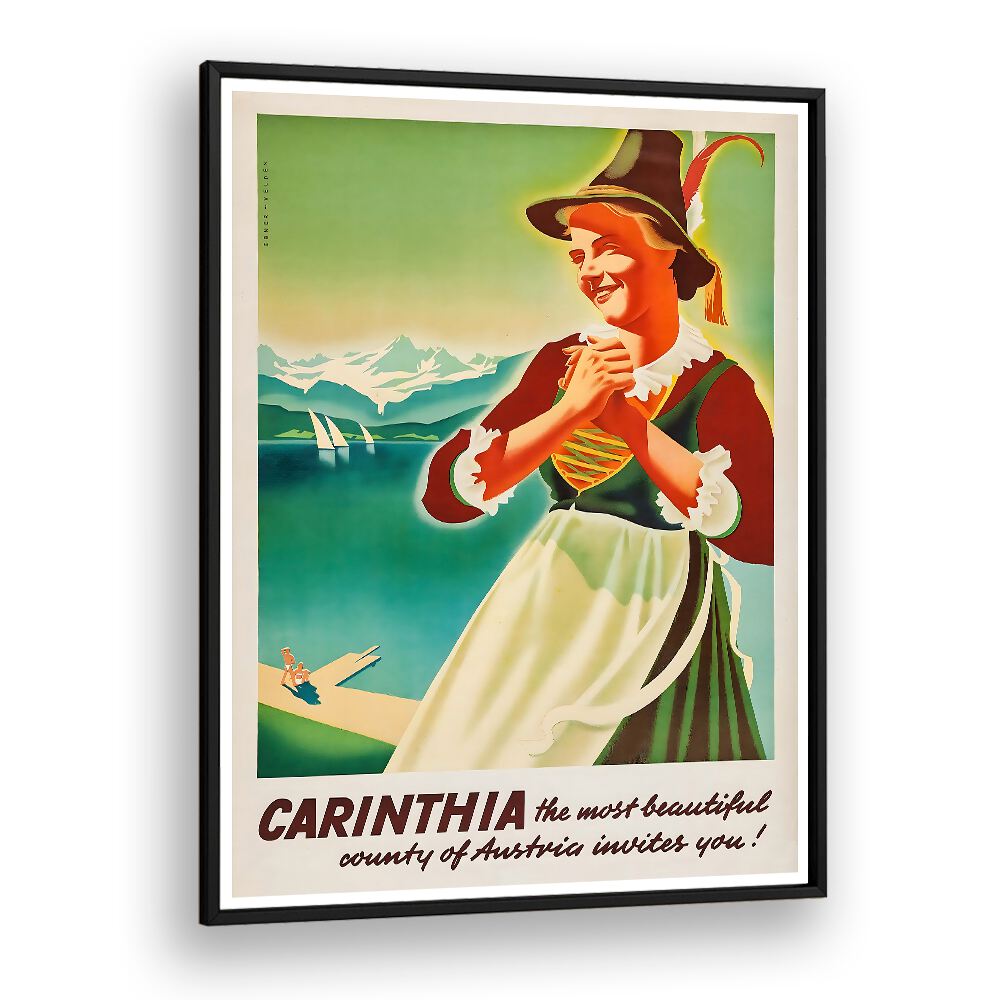 CARINTHIA, VINTAGE TRAVEL POSTERS showcase stunning landscapes and vibrant culture, perfect for transforming your space.
