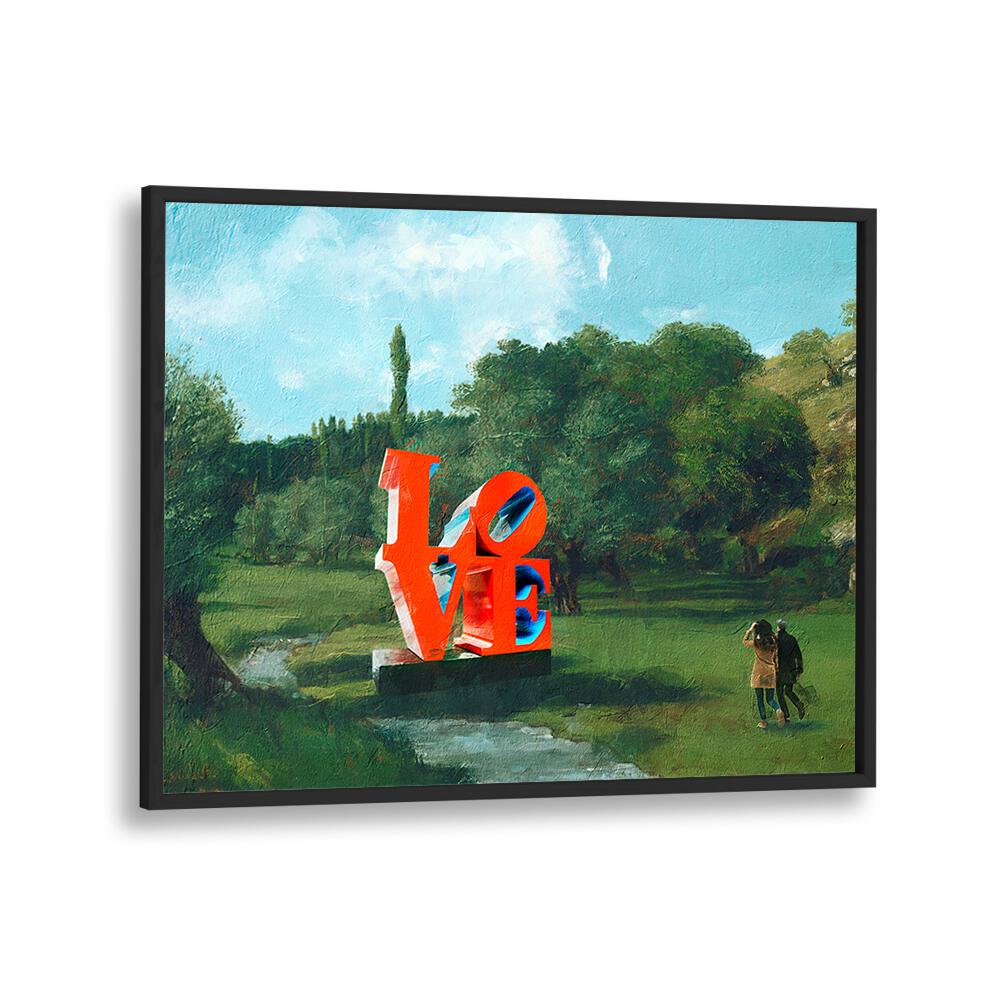 Artistic scene featuring "The Love Found, Altered Art Prints" showcasing love in nature, perfect for your home decor.