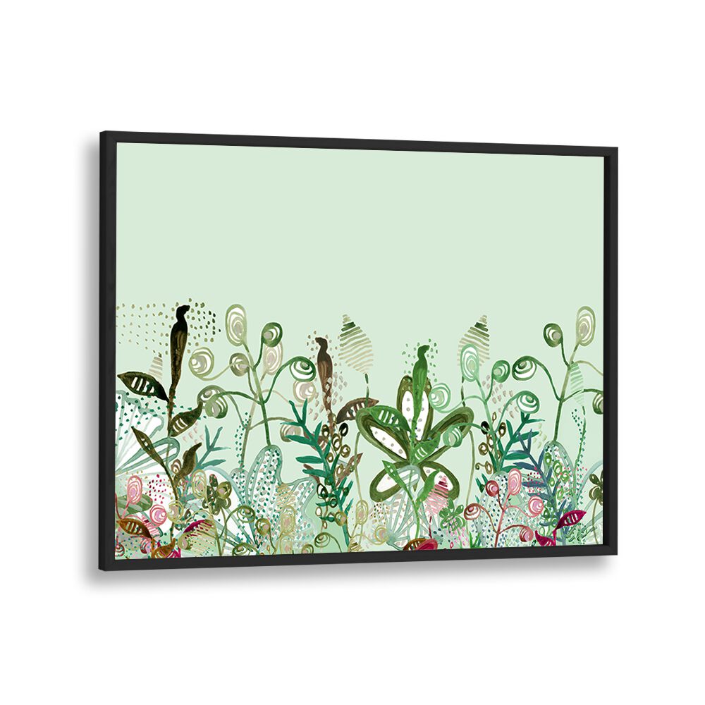 Vibrant UNDER THE SEA MURAL, FLORAL FLOWER PAINTINGS, perfect for creating a botanical paradise in your home.