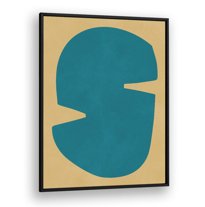 Captivating ORGANIC ART XVI, GEOMETRIC ART PRINTS in teal and beige, perfect for modern décor and enhancing living spaces.