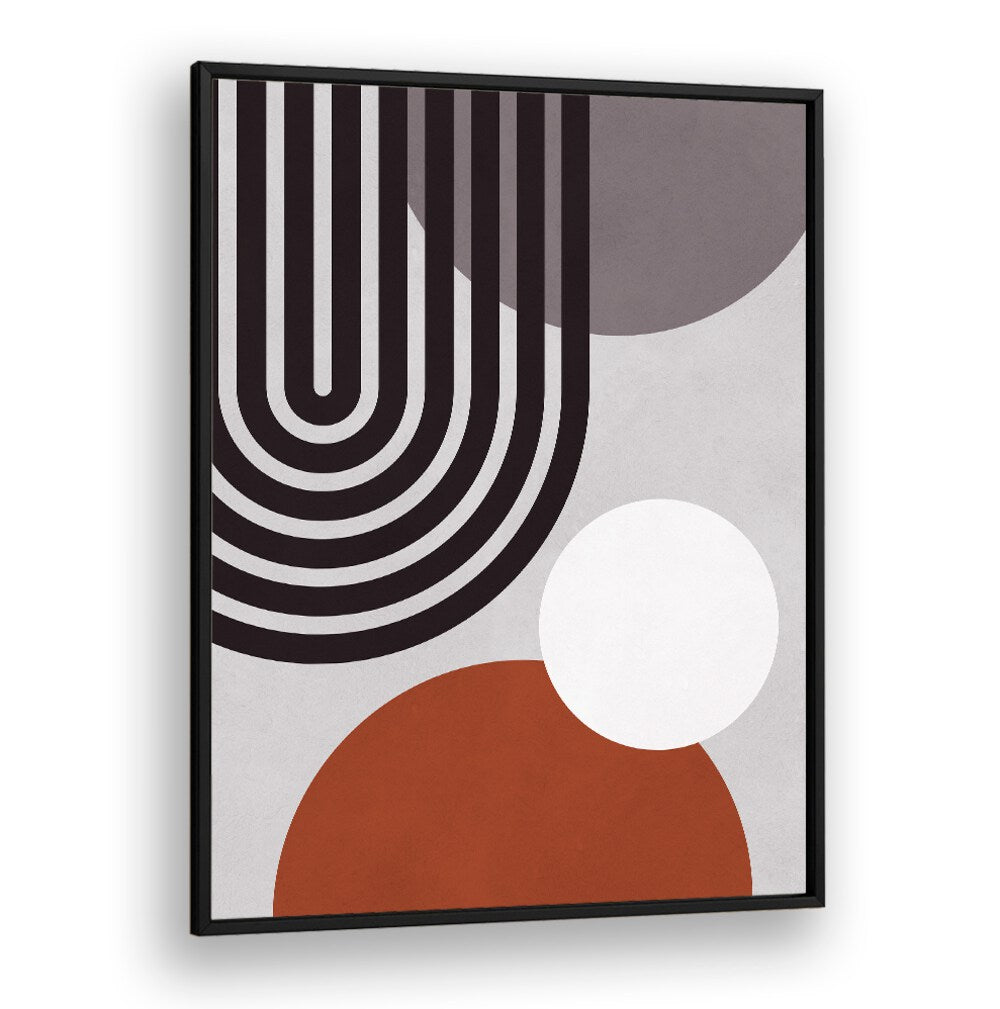 Discover LINES AND CIRCLES XII, BOHO ART PAINTINGS featuring bold geometric patterns in earthy tones for modern decor.