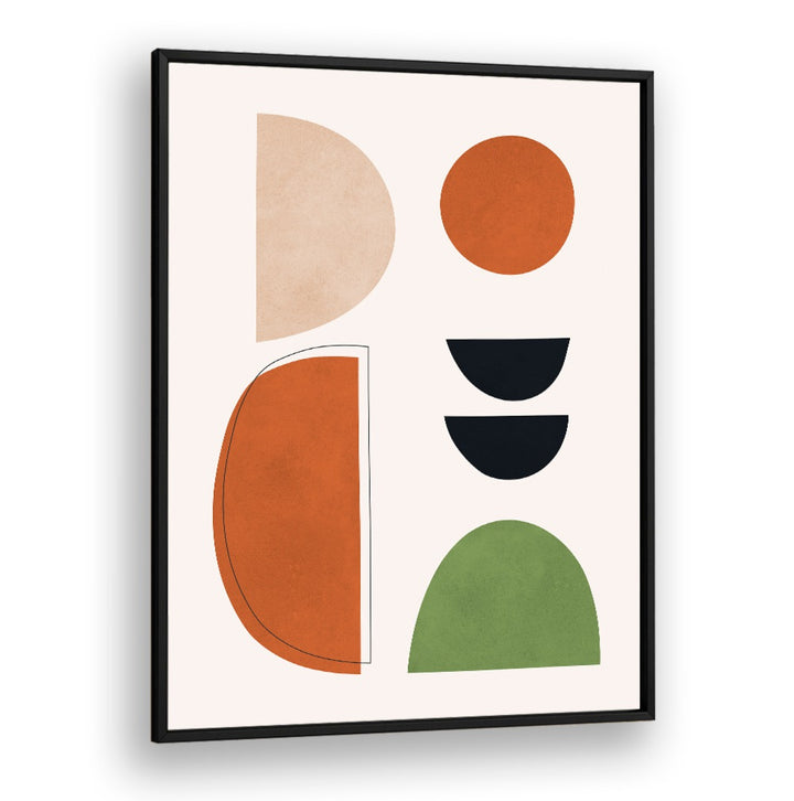 Stylish geometric art print featuring bold shapes in earthy tones, perfect for modern decor. EXPRESSIVE VI, GEOMETRIC ART PRINTS.