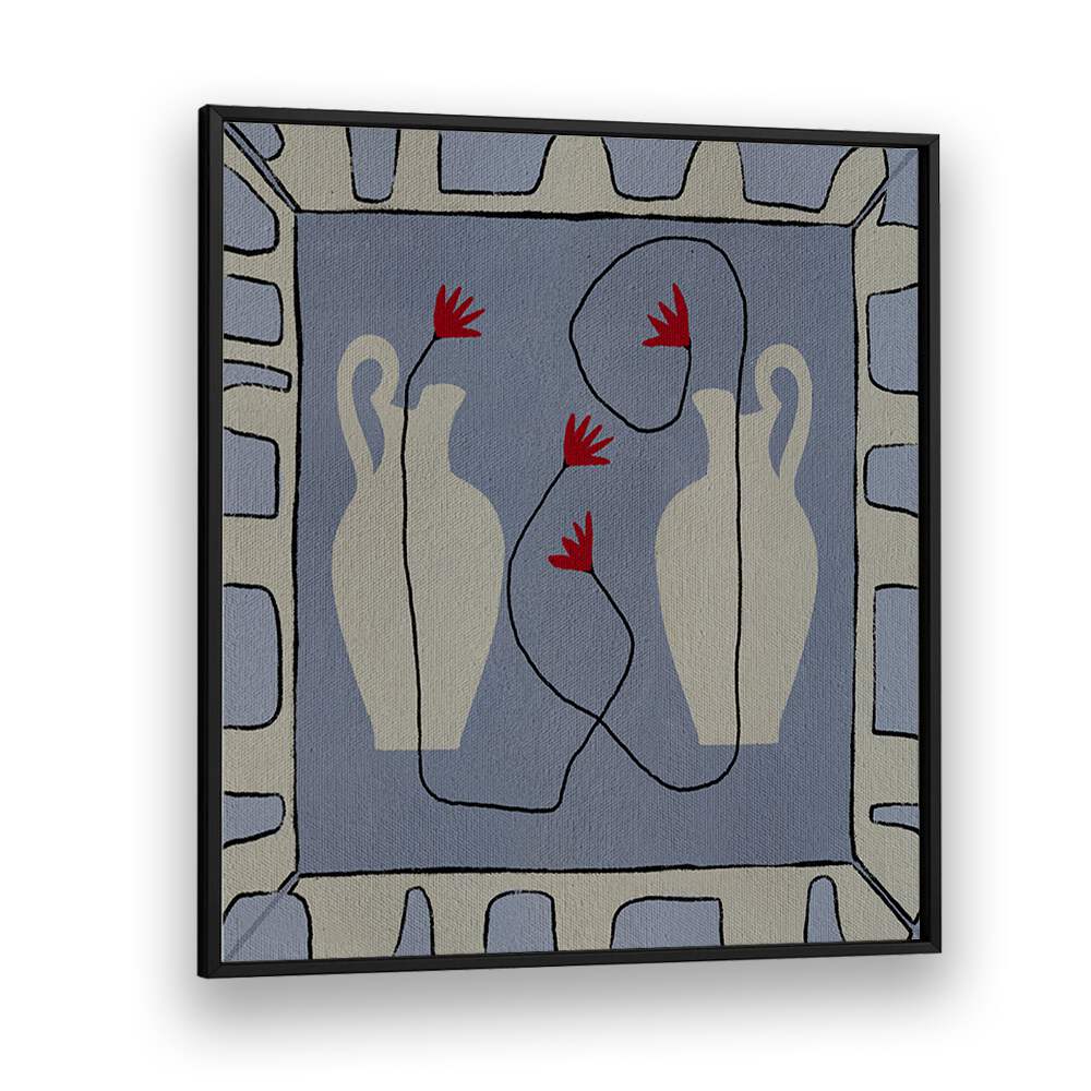 Elegant OUT OF VASE BLOOMS XI, FLORAL FLOWER PAINTINGS, featuring vibrant blooms and unique vase design for home decor.