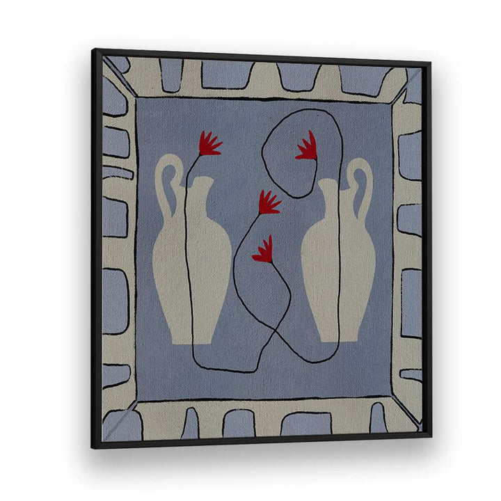 Elegant OUT OF VASE BLOOMS XI, FLORAL FLOWER PAINTINGS, featuring vibrant blooms and unique vase design for home decor.