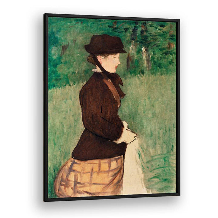YOUNG WOMAN IN A GARDEN  , VINTAGE PAINTINGS