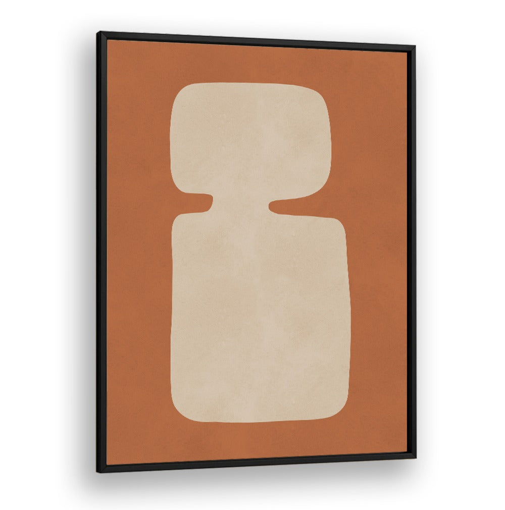 Stylish TRIBAL SHAPES XVII, GEOMETRIC ART PRINTS featuring modern design on a warm background for contemporary decor.