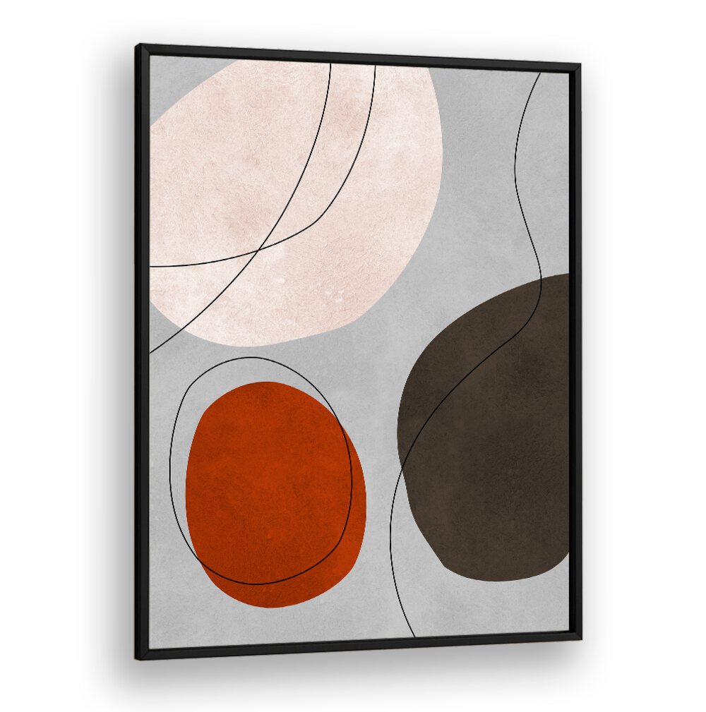 Colorful shapes in grey tones create a stunning visual in EXPRESSIVE VI, ABSTRACT PAINTINGS to inspire creativity.