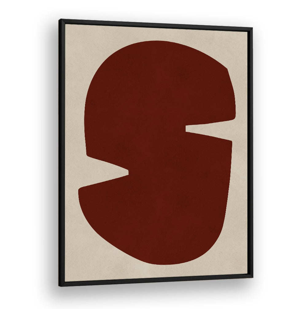 Rich brown shapes define ORGANIC ART VIII, GEOMETRIC ART PRINTS, blending modern aesthetics for a stylish home decor.
