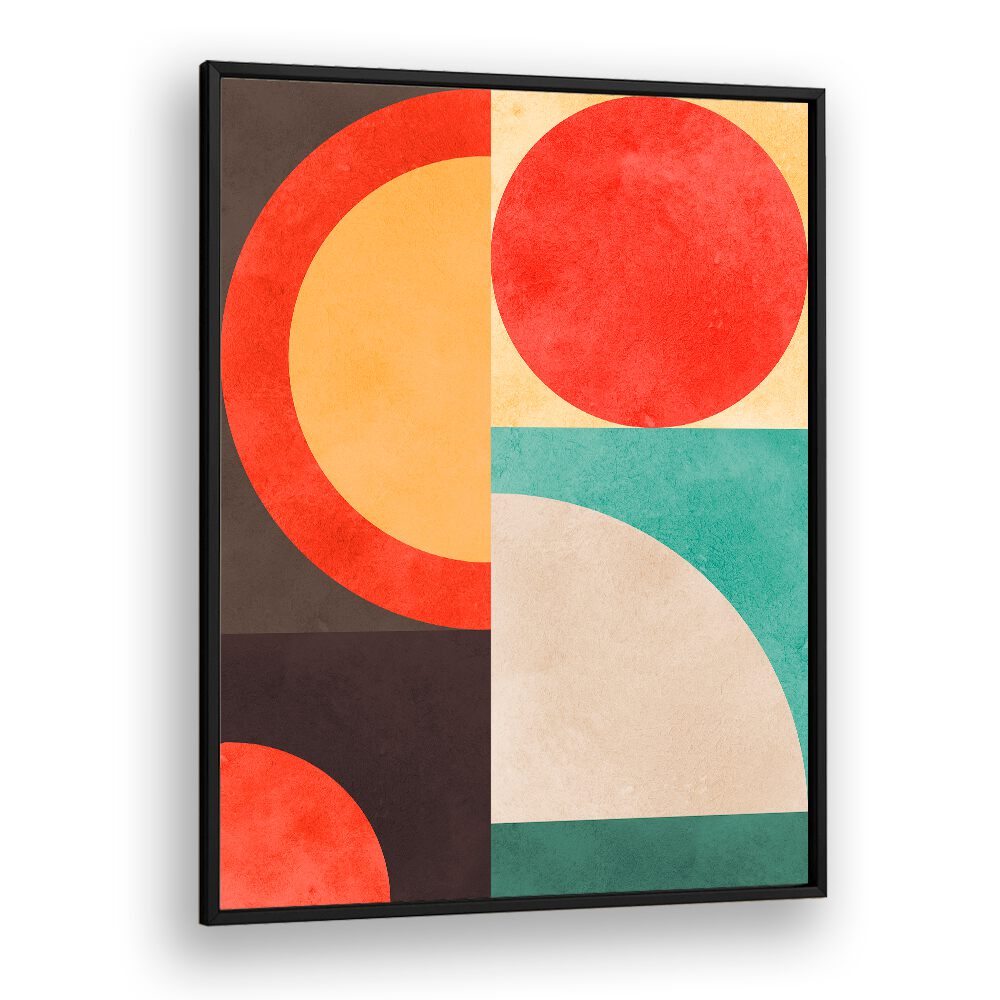 CIRCLES IN HARMONY VIII, GEOMETRIC ART PRINTS feature vibrant colors and patterns, perfect for enhancing your space.