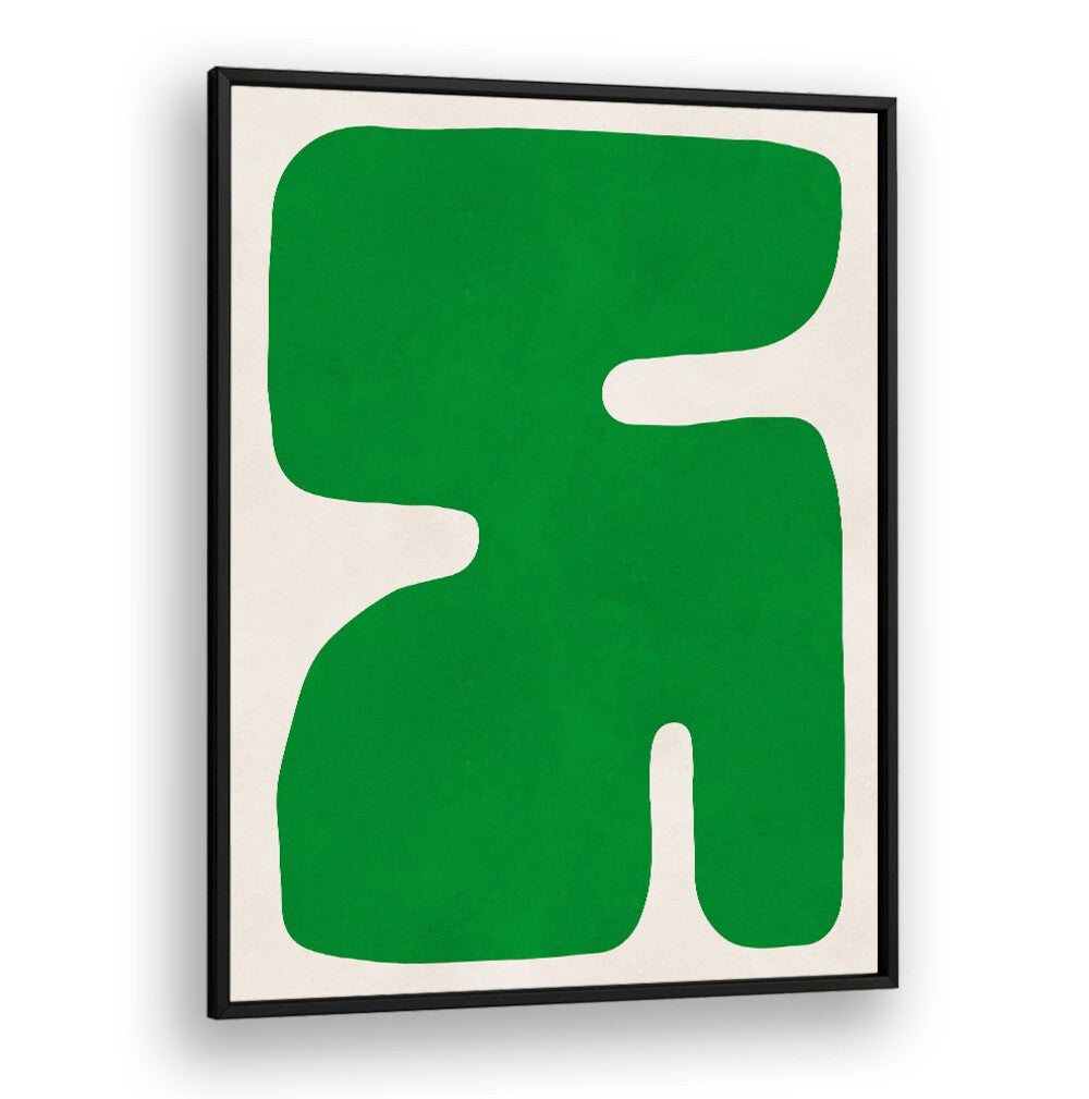 Stunning ORGANIC V, GEOMETRIC ART PRINTS featuring vibrant green shapes, perfect for modern decor enthusiasts.