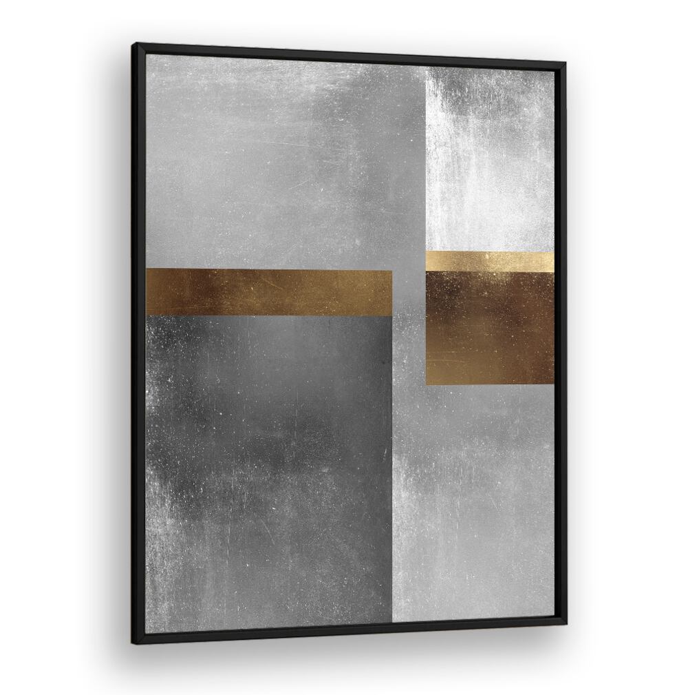 Elegant GOLD AND SILVER VI, GEOMETRIC ART PRINTS showcase metallic textures, perfect for enhancing creative projects.