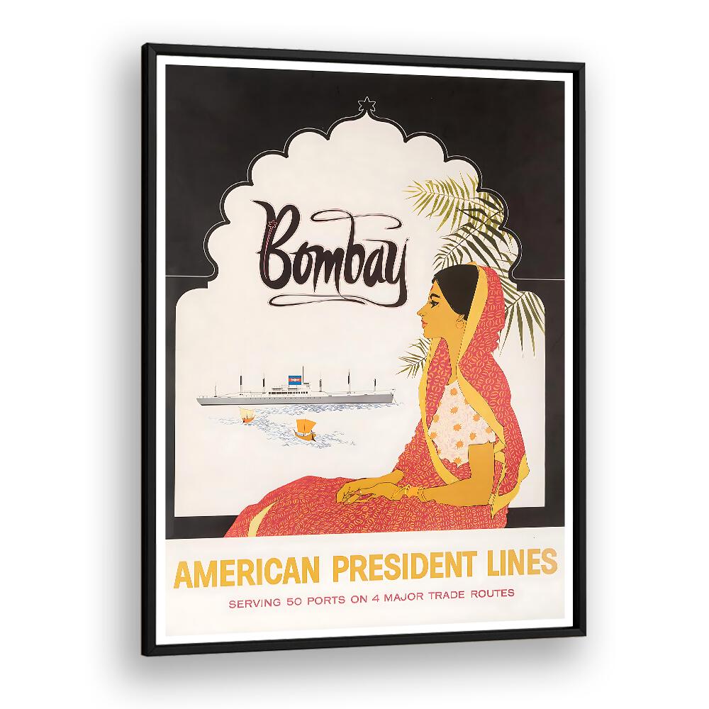 Elegant BOMBAY Vintage Travel Posters showcase vibrant art, ideal for transforming your living space with nostalgia.